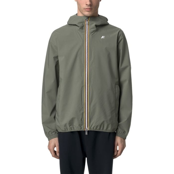 K-WAY - GIACCA JACK STRETCH DOT - 050574201_V15 - GREEN LICHEN