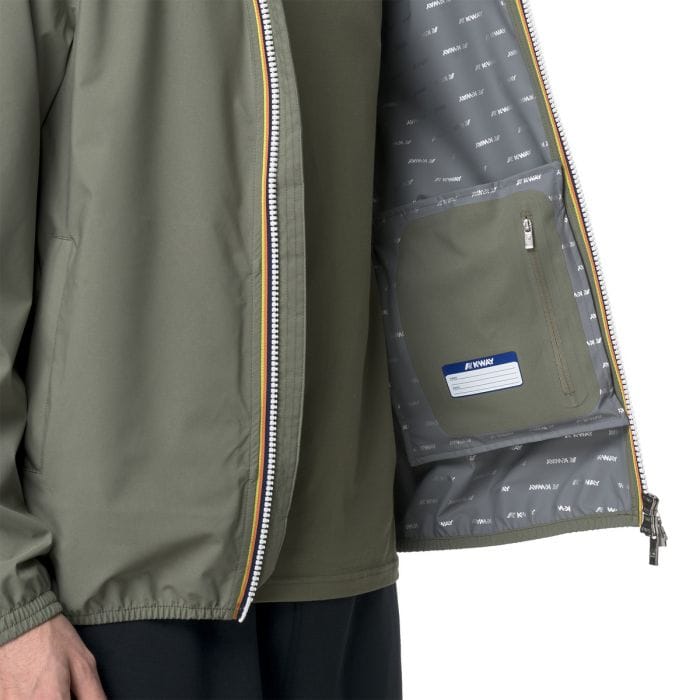 K-WAY - GIACCA JACK STRETCH DOT - 050574201_V15 - GREEN LICHEN