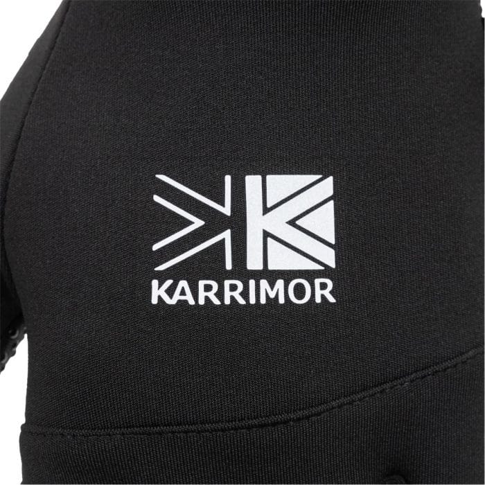 Guanti Da Corsa Karrimor Donna – Fluorescenti, Leggeri, Con Foro Per Chiave – Taglia XS-S, Neri