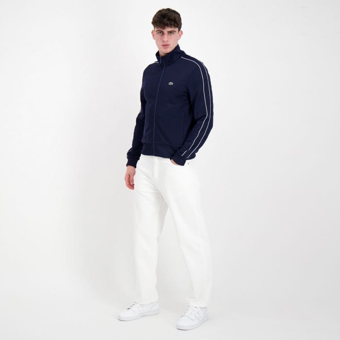 LACOSTE FELPA FULL ZIP PIQUET 049396001_166 BLU Felpe