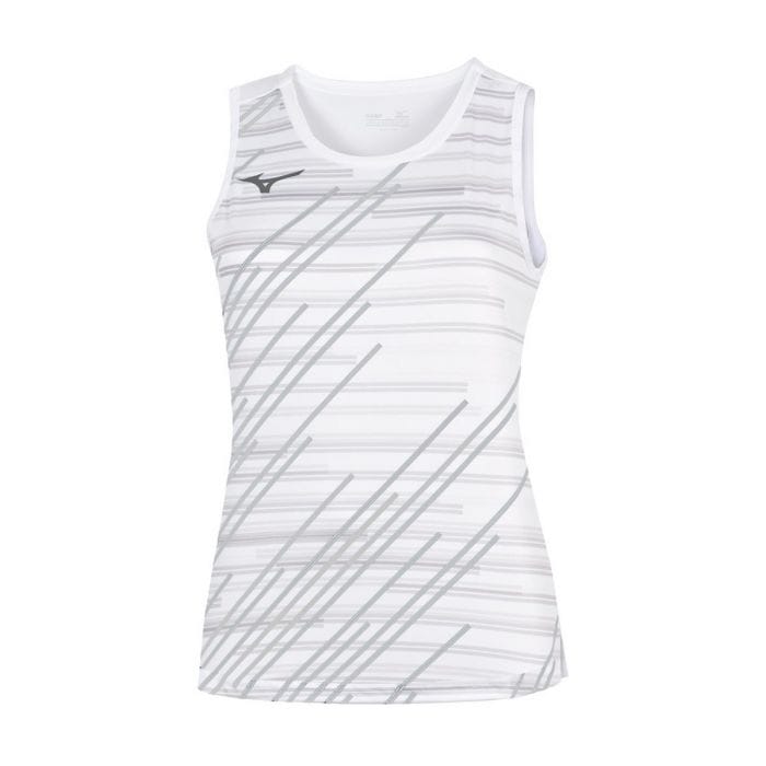 Mizuno Wave Canotta Mizuno Printed Tank Grey Women Mizuno UK