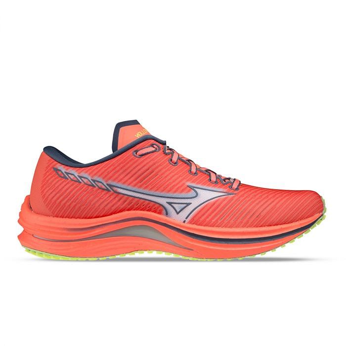 MIZUNO WAVE REBELLION DONNA 044878601 01 NEON FLAME WHIT A1 superleggere Scarpe Running Sport