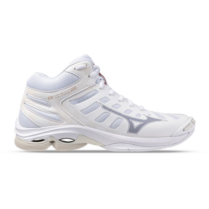 MIZUNO WAVE VOLTAGE 2 MID DONNA 049499901 25 WHITE ALEUTIAN Scarpe Alte Scarpe Volley Sport