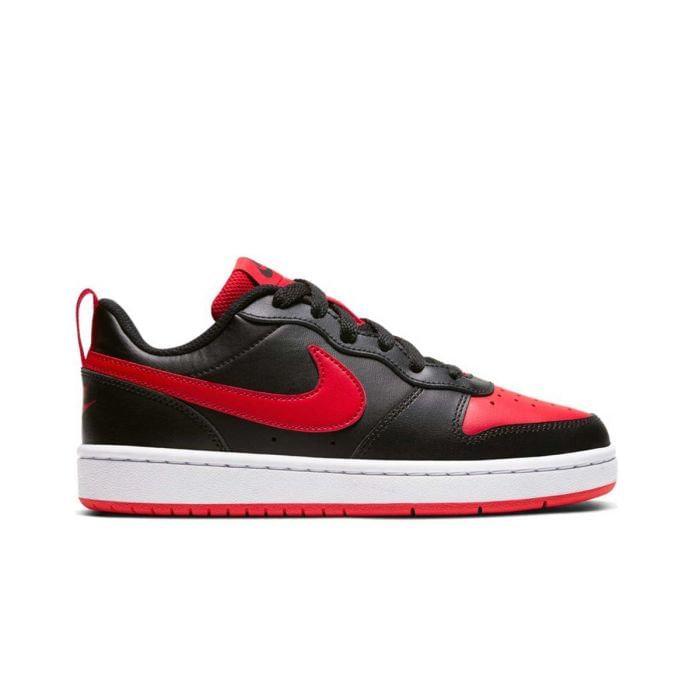 NIKE - COURT BOROUGH LOW 2 BAMBINO - 043771801_007 - BLACK/UNIV RED- -  Tutte - Sneaker - Scarpe
