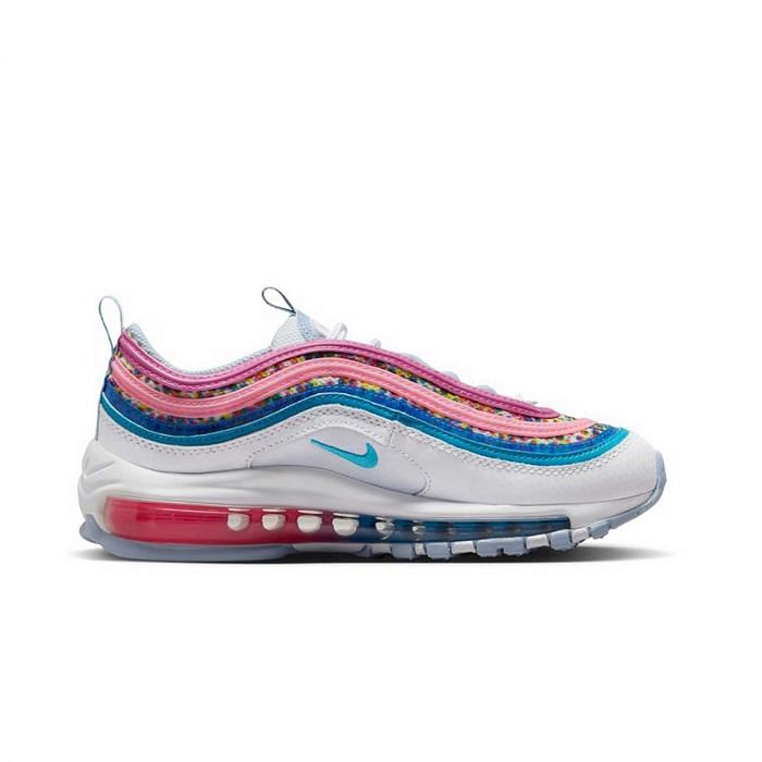 NIKE AIR MAX 97 SE BAMBINA 046749001 100 WHITE BLUE LIGH Tutte Sneaker Scarpe