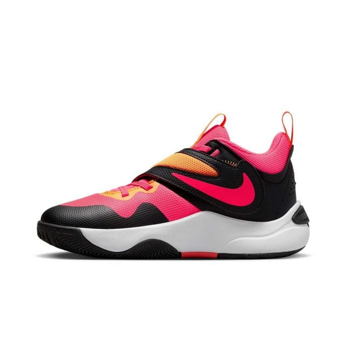 NIKE TEAM HUSTLE D 11 BAMBINO 047271601_001 BLACK/HOT PUNCH