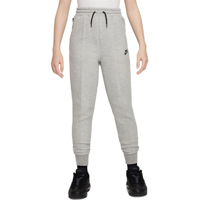 NIKE PANTALONI TECH FLEECE BAMBINA 048771801 063 GREY HEATHER BL Pantaloni Lunghi Abbigliamento Bambino Moda