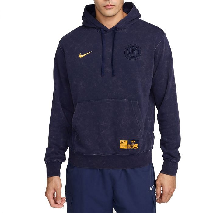 NIKE FELPA CON CAPPUCCIO CLUB INTER 049839801 498 BLACKENED BLUE Felpe Squadre Calcio Sport