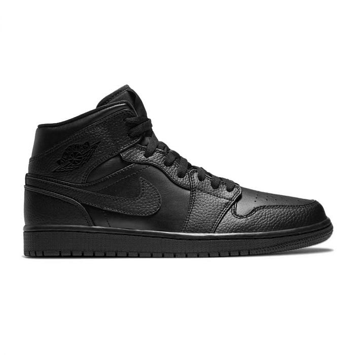 NIKE JORDAN AIR JORDAN 1 MID 046811101 091 BLACK BLACK Tutte Sneaker Scarpe