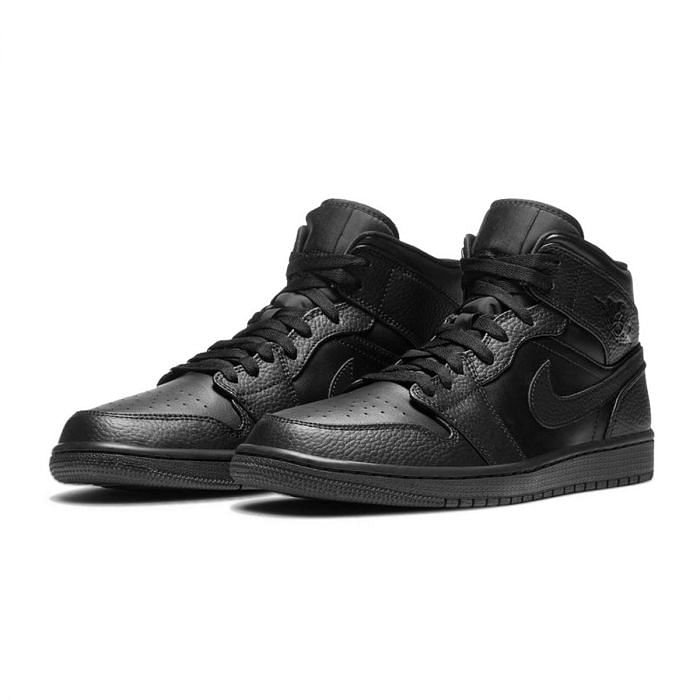 NIKE JORDAN AIR JORDAN 1 MID 046811101 091 BLACK BLACK Tutte Sneaker Scarpe