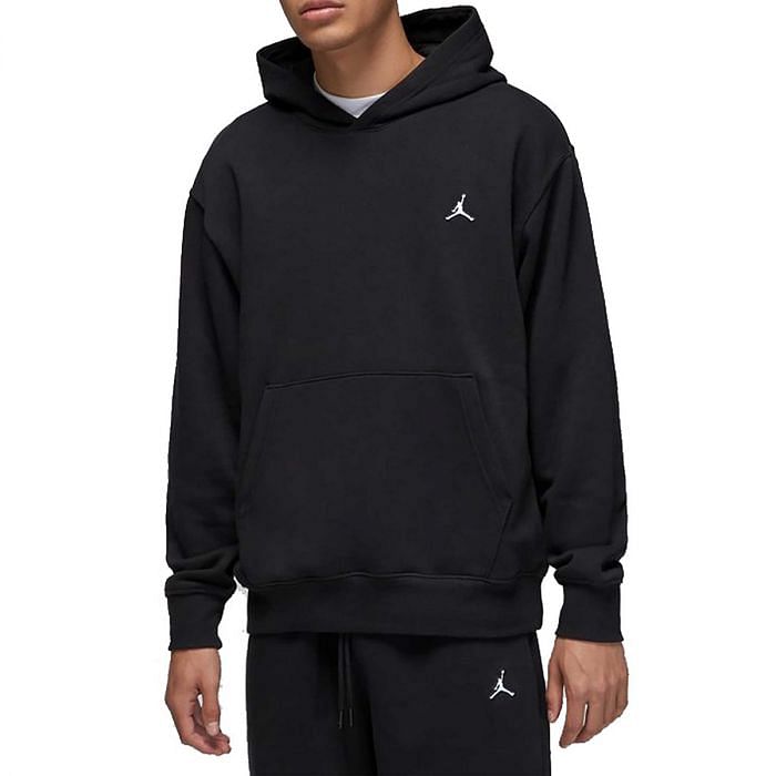 NIKE JORDAN FELPA CON CAPPUCCIO ESSENTIAL 045619901 010 BLACK WHITE Felpe Sport Style Uomo Moda