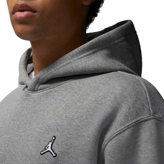 NIKE JORDAN FELPA CON CAPPUCCIO ESSENTIAL 045620001 091 CARBON HEATHER Felpe Sport Style Uomo Moda
