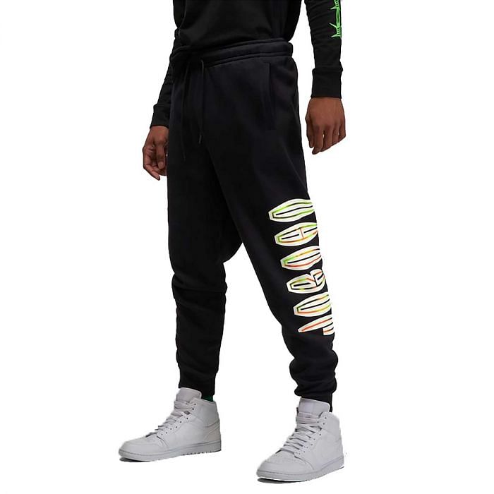 NIKE JORDAN PANTALONI FLIGHT MVP 046286201 010 BLACK BLACK Pantaloni Lunghi Sport Style Uomo Moda