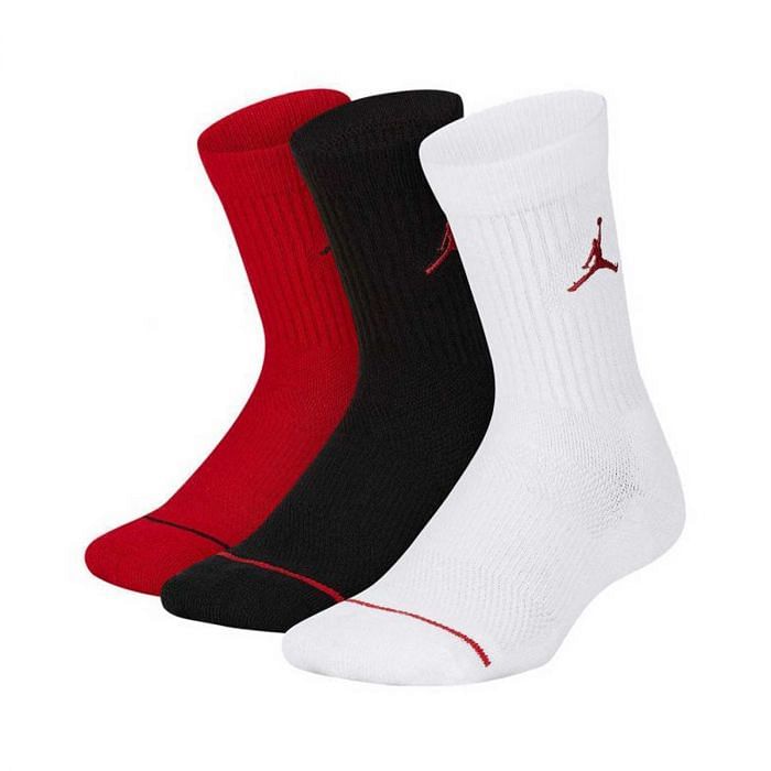 NIKE JORDAN CALZE JUMPMAN 3 PACK BAMBINO 042339001 R78 GYM RED Accessori Abbigliamento Bambino Moda