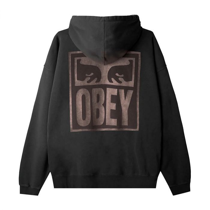 OBEY FELPA CON CAPPUCCIO PIGMENT EYES ICON 048861801 PBA PIGMENT PIRATE Felpa Street Style Uomo Moda