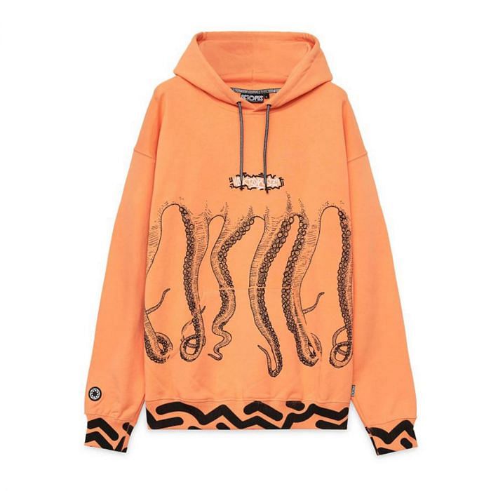 OCTOPUS FELPA C CAPP OCTOPUS TAG 045159501 PEACH BLACK Felpa Street Style Uomo Moda