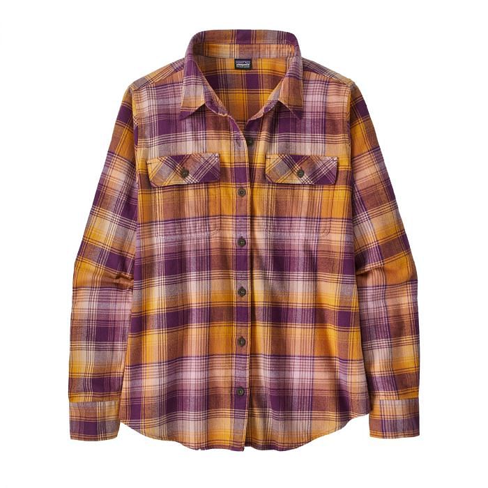 PATAGONIA CAMICIA FJORD FLANNEL DONNA 047953801 SNNP NIGHT PLUM Camicie Abbigliamento Montagna Sport