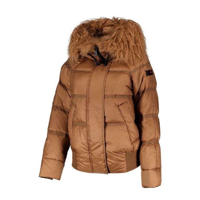 Arancione Piumini Corti Da Donna PEUTEREY PIUMINO CON CAPPUCCIO