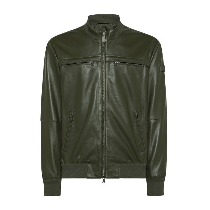 PEUTEREY BOMBER IN PELLE SANDS 050868201_499 CUOIO Bomber
