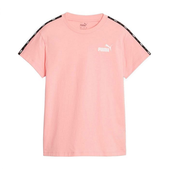 PUMA T SHIRT TAPE BAMBINA 047819901 63 PEACH SMOOTHIE Maglia Abbigliamento Bambino Moda