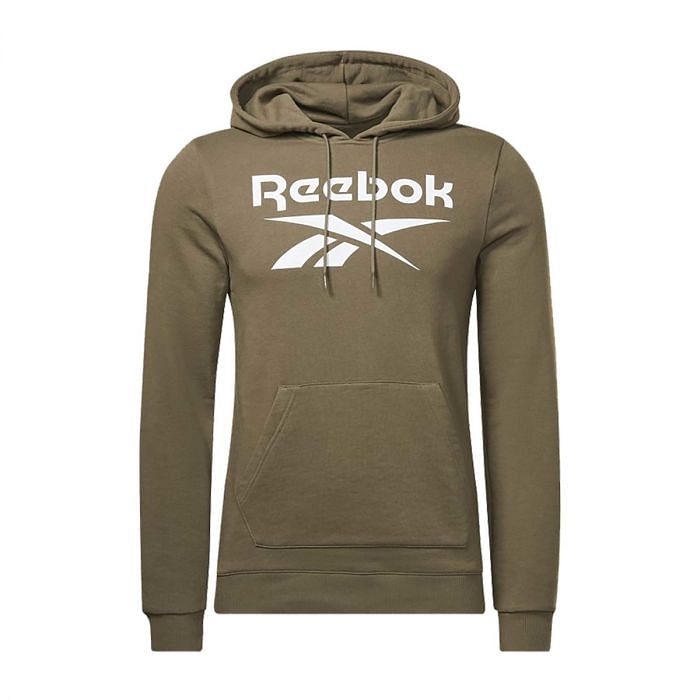 REEBOK FELPA CON CAPPUCCIO IDENTITY 044385701 ARMY ARMY GREEN Felpe Abbigliamento Training e Palestra Sport