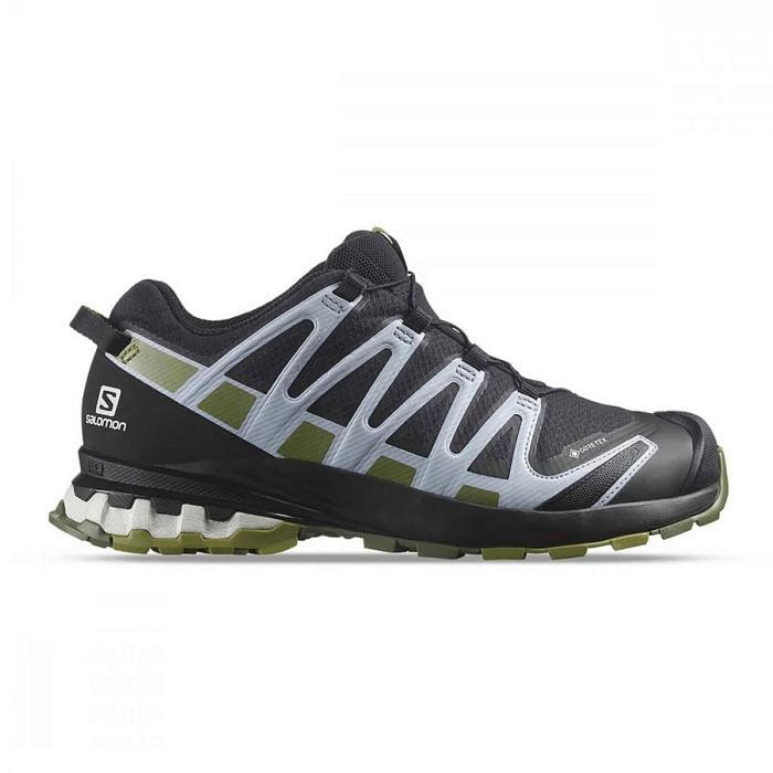 SALOMON XA PRO 3D V8 GTX DONNA 044890601 9500 BLACK GREEN MOS Scarpe Trail Running Running Sport