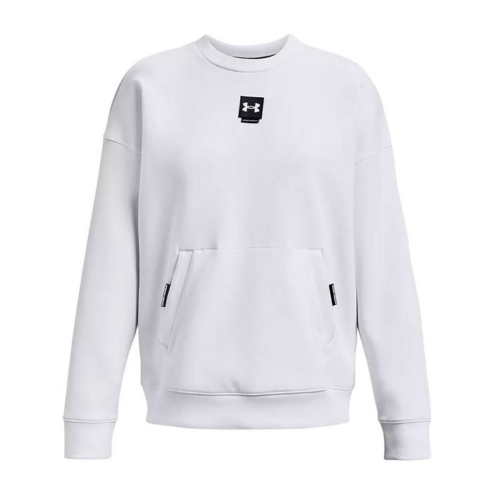 UNDER ARMOUR FELPA GIROCOLLO OVERSIZE CREW DONNA 045732701 100 WHITE Felpe Abbigliamento Training e Palestra Sport