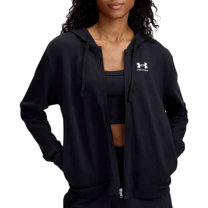 Fleece Jacket Felpa Donna Under Armour Nera UNDER ARMOUR FELPA
