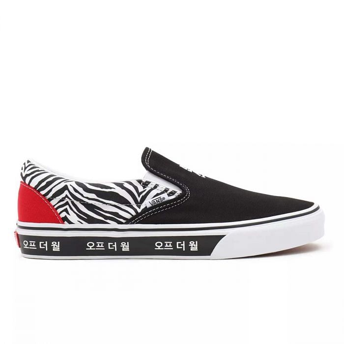 VANS SLIP ON KOREAN TYPOGRAPHY DONNA 043563201 9HW RACING RED TRUE Tutte Sneaker Scarpe