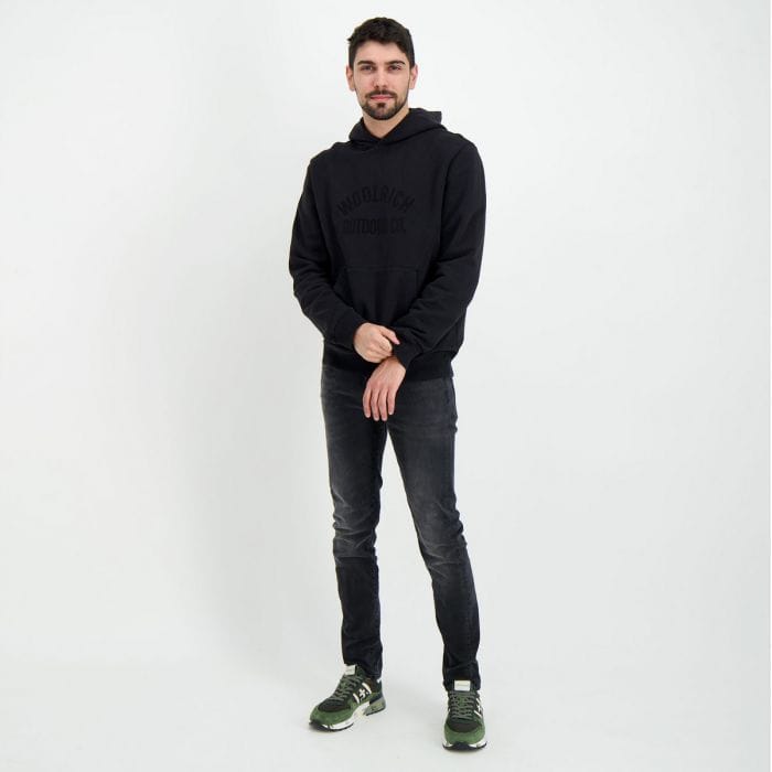 WOOLRICH FELPA CON CAPPUCCIO ORGANIC COTTON 048070601_100