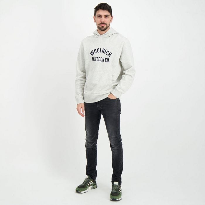 WOOLRICH FELPA CON CAPPUCCIO ORGANIC COTTON 048070701_103