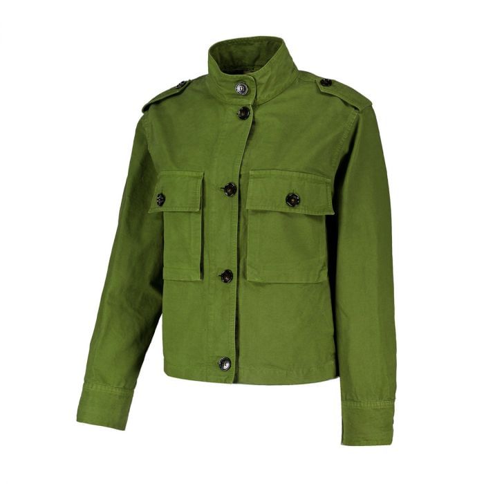 WOOLRICH - GIACCA CANVAS GARMENT DYED OVERSHIRT DONNA