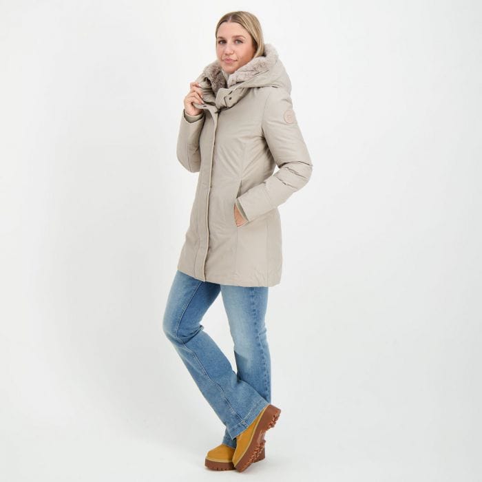 WOOLRICH PARKA BOULDER FAUX FUR DONNA 048085301_LIT LIGHT