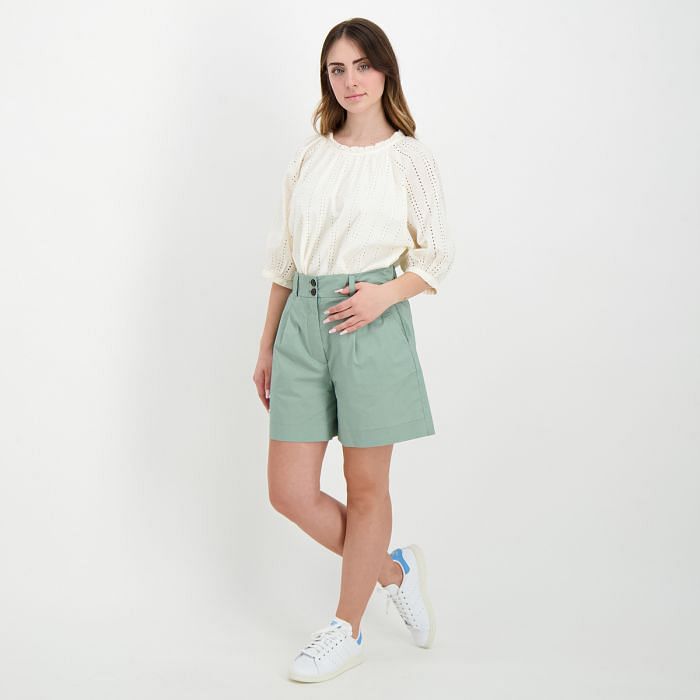 ショートパンツ WOOLRICH Woman Short Green CFWWSH0036FRUT3043 621 WOOLRICH(ウールリッチ) ショートパンツ(レディース) - 海外通販
