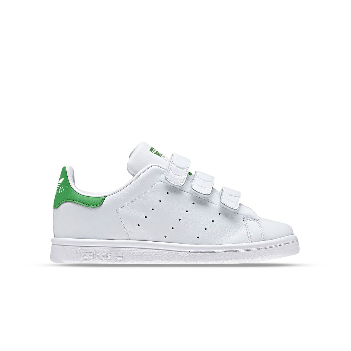 ADIDAS ORIGINALS Stan Smith velcro bambino 029084201 WHGR WHITE GREEN Tutte Sneaker Scarpe