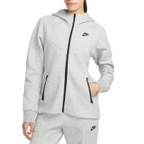 FELPA FULL ZIP CON CAPPUCCIO TECH FLEECE DONNA