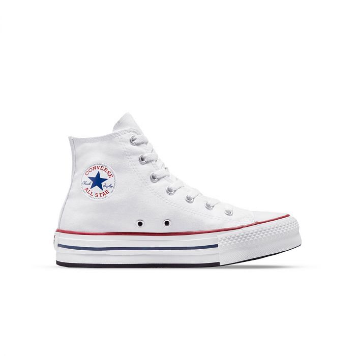 CONVERSE CHUCK TAYLOR ALL STAR HI EVA PLATFORM BAMBINA 044450601 WHT WHITE GARNET NA Tutte Sneaker Scarpe