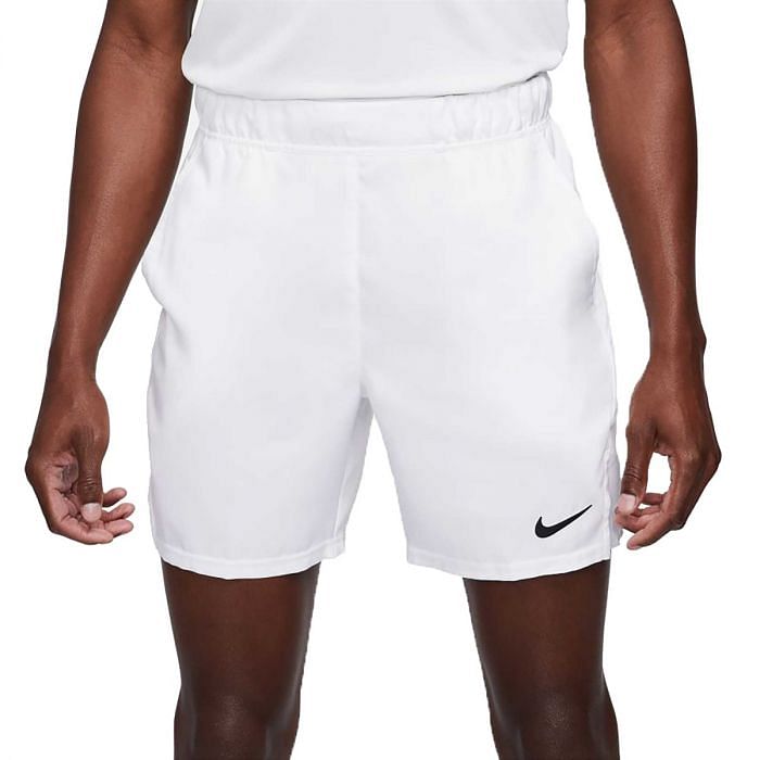 NIKE SHORT FLEX VICTORY 7 042104101 100 WHITE BLACK Pantalone Abbigliamento Tennis Sport