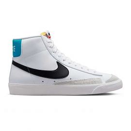 NIKE BLAZER MID 77 VINTAGE 046957201 121 WHITE BLACK BLU Tutte Sneaker Scarpe