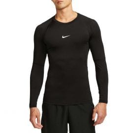NIKE MAGLIA MANICA LUNGA NIKE PRO DRI FIT TOP TIGHT 047806301 010 BLACK WHITE Maglia