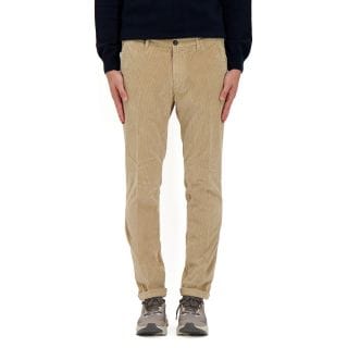 40weft 2404 Pantalone Chino In Velluto 750 Righe Lenny Casual Uomo