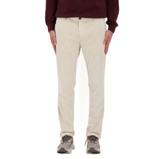 40weft 2404 Pantalone Chino In Velluto 750 Righe Lenny Casual Uomo