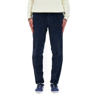 40weft 2407 Pantalone Chino Slim Lenny Diagonal Corduroy Casual Uomo