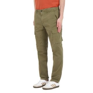 40weft 2657 Pantalone  Cargo Gabardina Stretch Aiko Casual Uomo