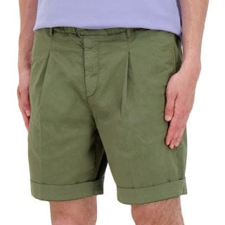 40weft 2718 Bermuda Coulisse Pinces In Tessuto Tecnico Casual Uomo