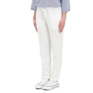 40weft 2786 Pantalone Coulisse In Lino Anna Donna Casual Donna