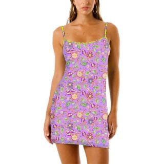 4giveness 126wcuac6125 Abito Corto  In Jersey Con Spalline Donna Mare Donna