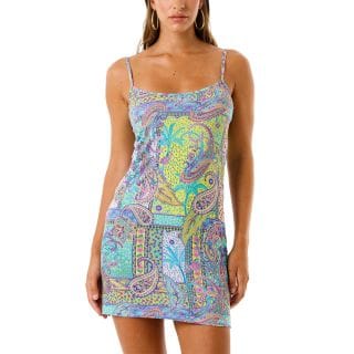 4giveness 126wcuac6127 Abito Corto In Jersey Con Spalline Donna Mare Donna