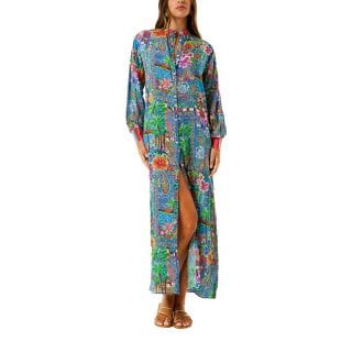 4giveness 126wrwal5686 Abito In Mussola Stampata Donna Mare Donna