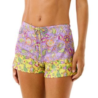 4giveness 126wrwsh6092 Short In Rasatello Stampato Donna Mare Donna